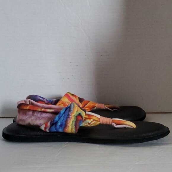 Sanuk Sandals Shoes Yoga Mat Sling 2 Fabric Tie Dye Women's WOMAN'S Size 6 - Picture 10 of 16